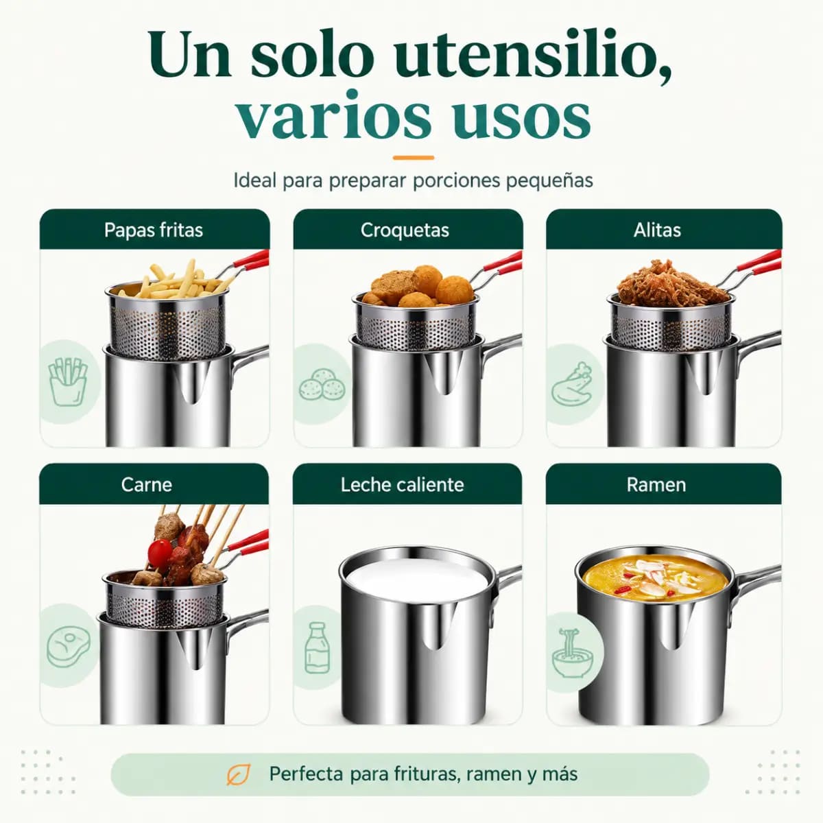 MINI OLLA PARA FRITURAS CON CANASTILLA - 6