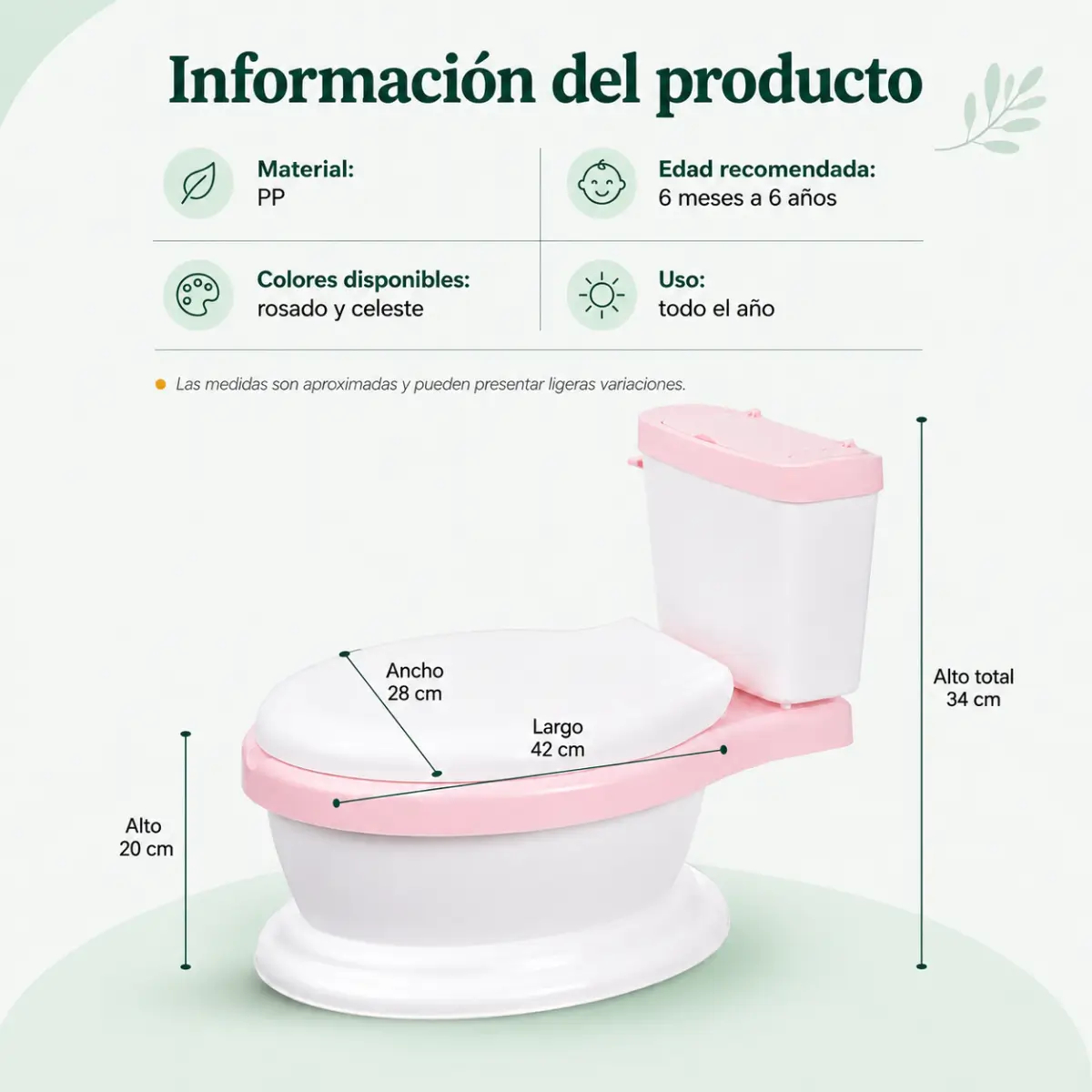 INODORO INFANTIL DE ENTRENAMIENTO PORTÁTIL ROSA - 6