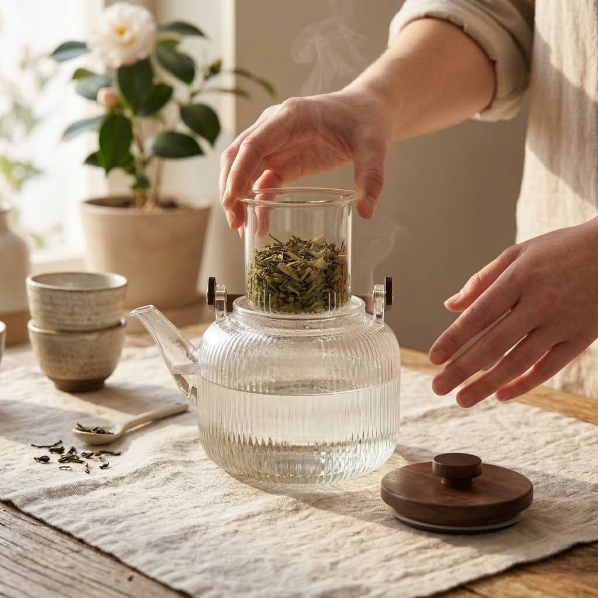 TETERA DE VIDRIO BOROSILICATO 1000 ML CON FILTRO - 4