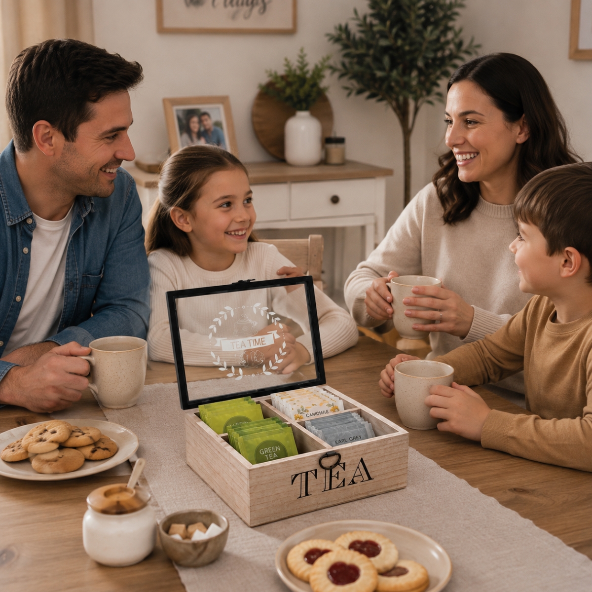 CAJA ORGANIZADORA PARA TÉ 4 DIVISIONES TEA - 2