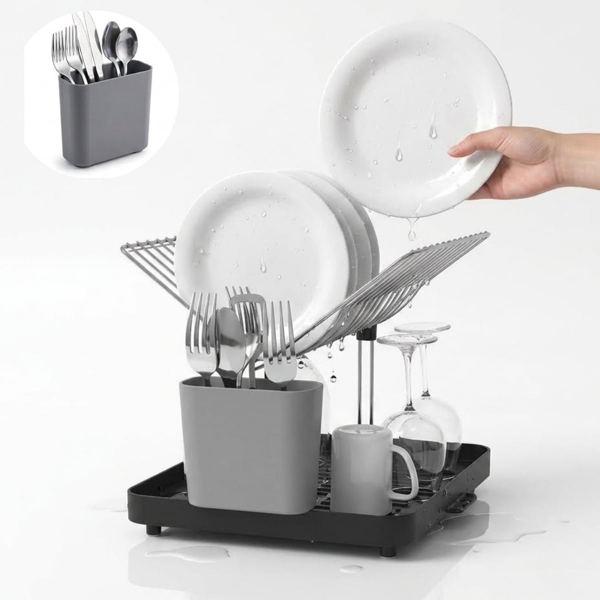 ESCURRIDOR DE PLATOS DE 2 NIVELES ANDREA - 1