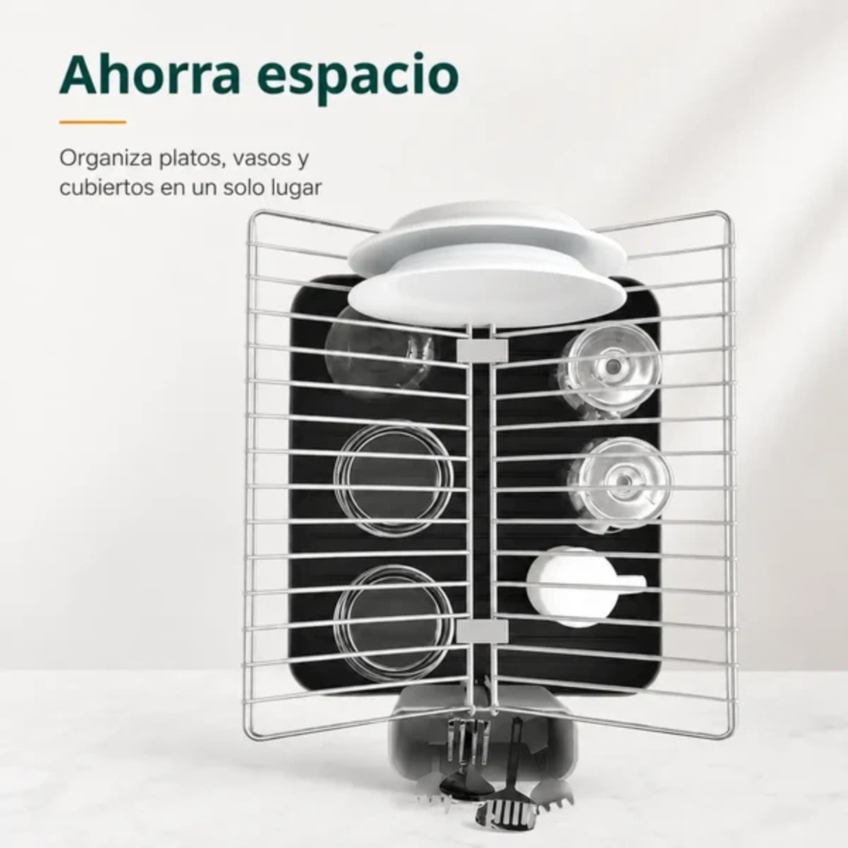 ESCURRIDOR DE PLATOS DE 2 NIVELES ANDREA - 4
