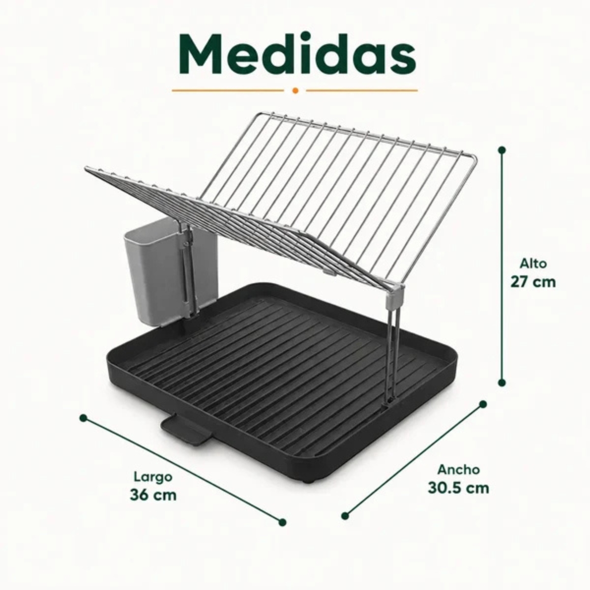 ESCURRIDOR DE PLATOS DE 2 NIVELES ANDREA - 7