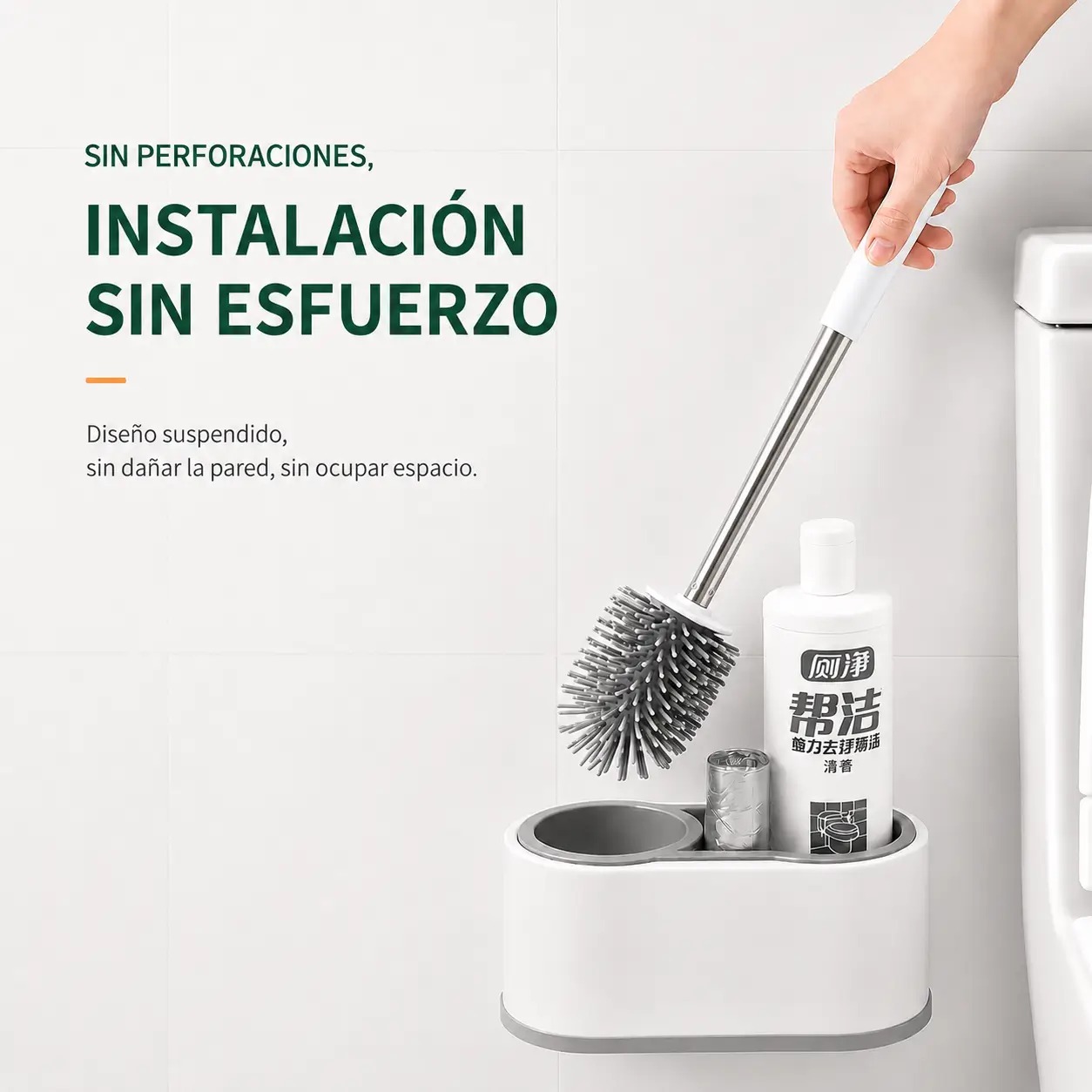 ESCOBILLA PARA INODORO CON COMPARTIMIENTO BRIO - 5