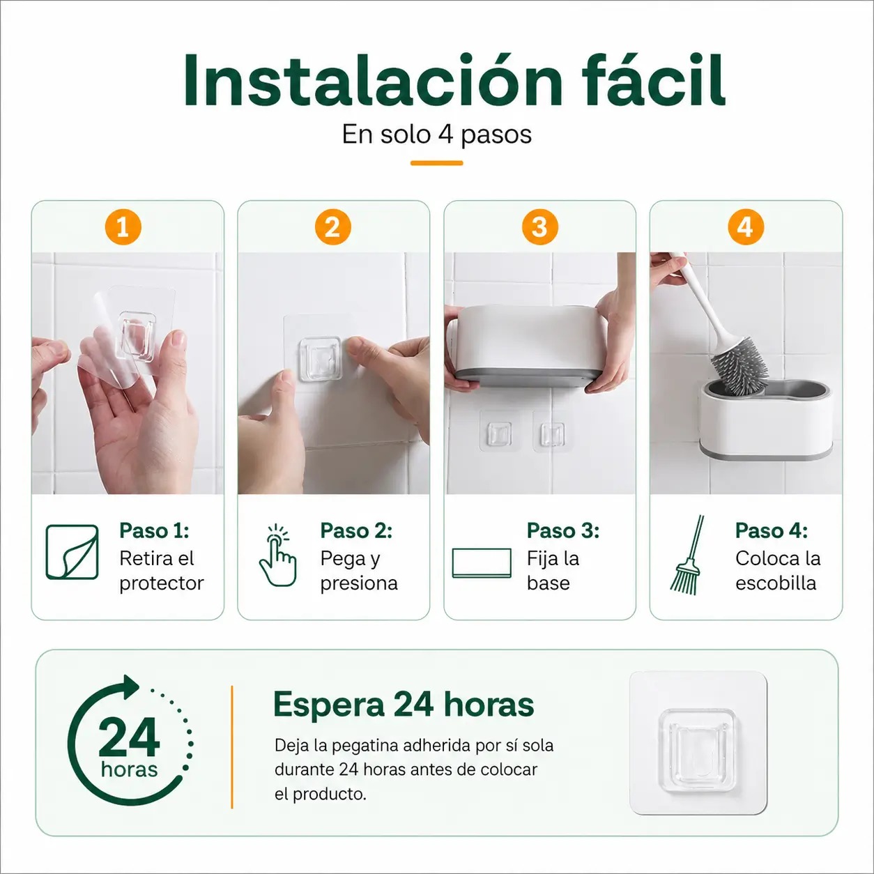 ESCOBILLA PARA INODORO CON COMPARTIMIENTO BRIO - 6