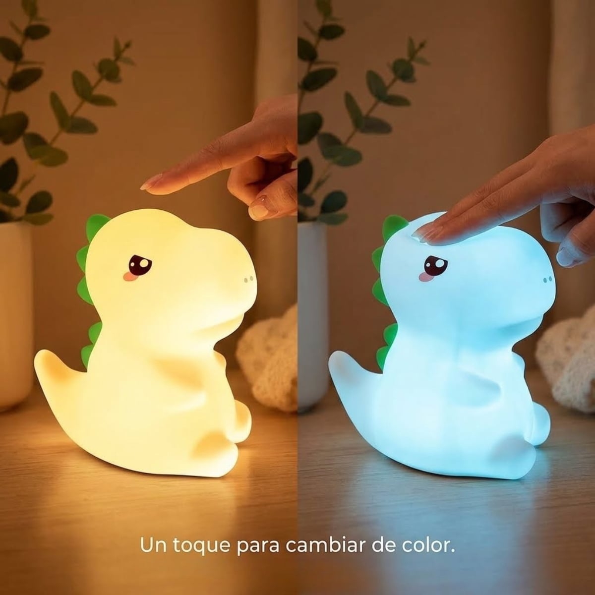 LÁMPARA DE SILICONA MODELO DINOSAURIO - 3