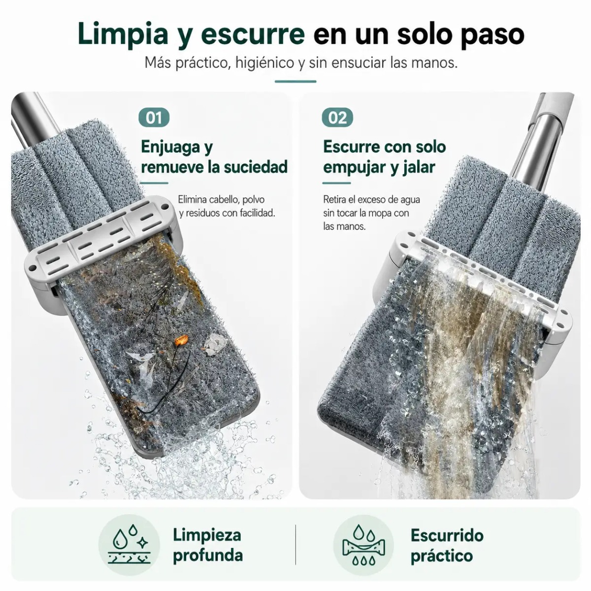 TRAPEADOR DE MOPA RETRÁCTIL MODELO DRY - 6