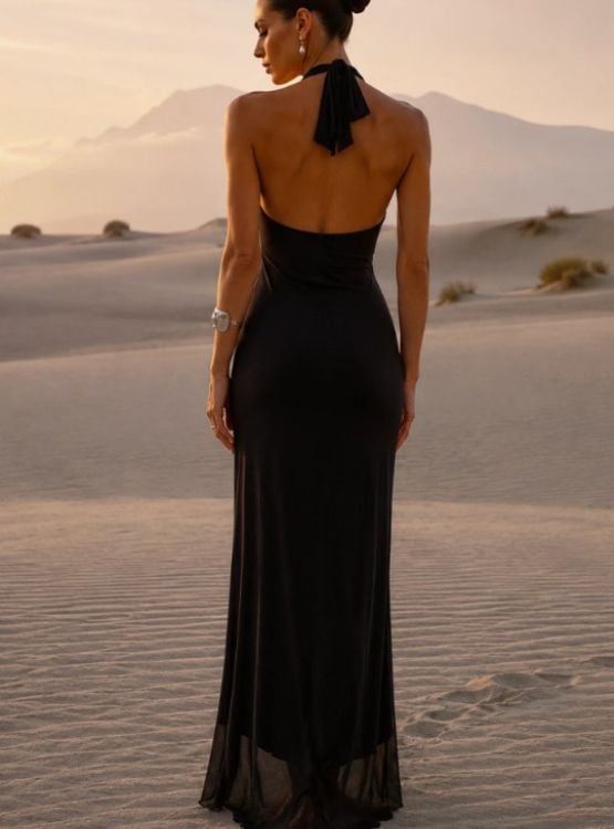 VESTIDO FIJI SWIM ANIA BLACK DRESS - 2