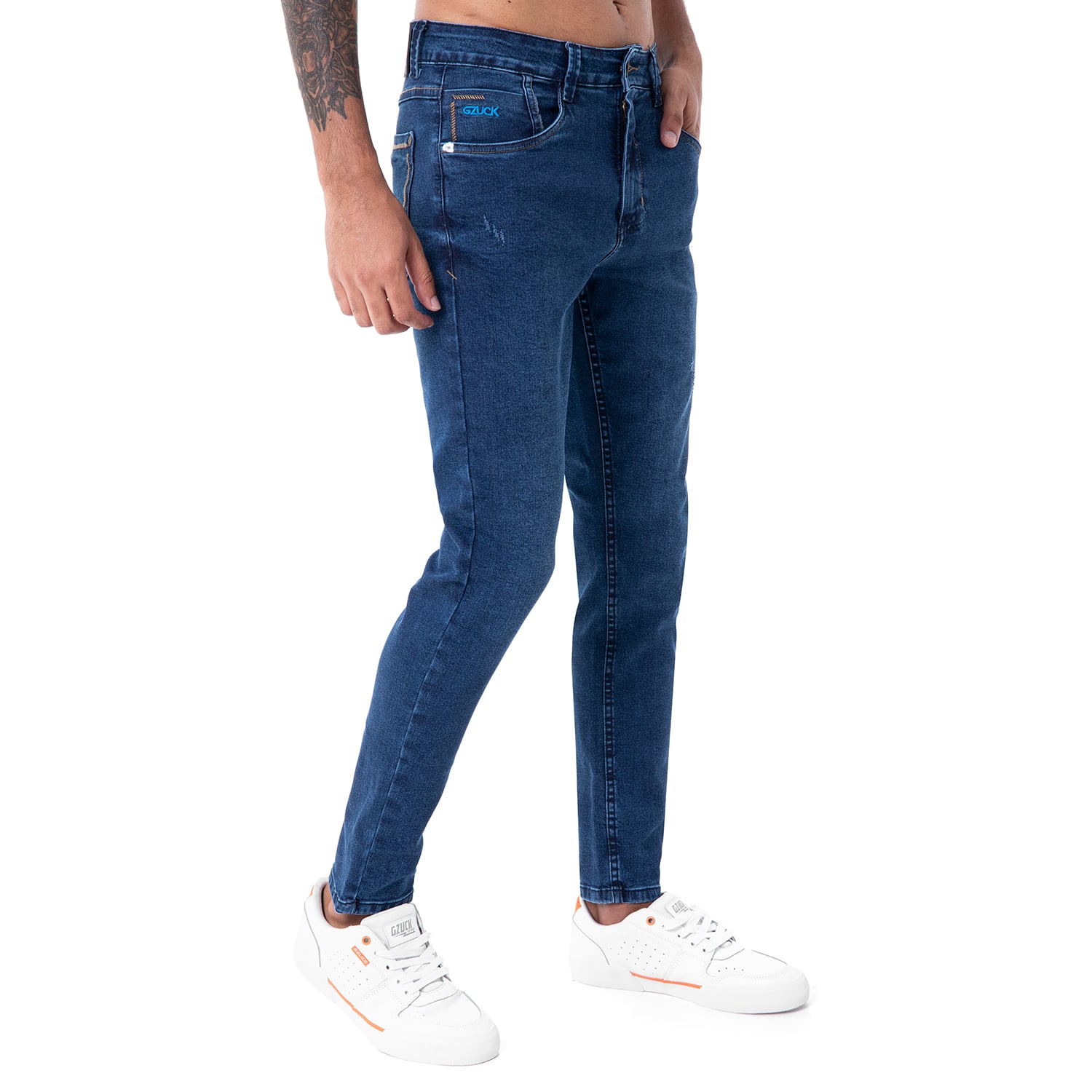 PANTALÓN SKINNY HOMBRE GZUCK GJ SERIE 103 MODA STRETCH DENIM - 2