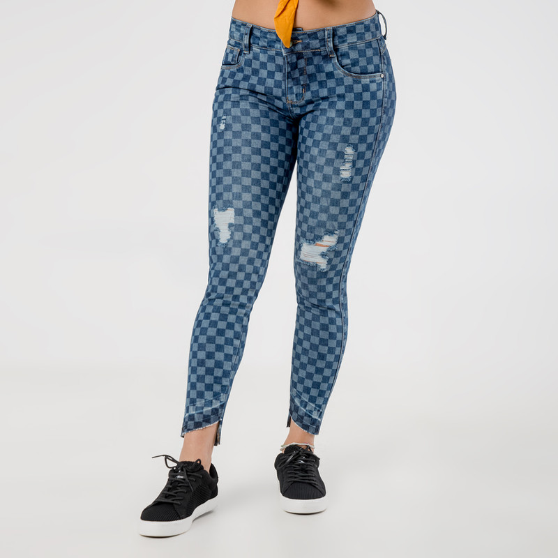 PANTALON MODA PAIGGE DENIM STRETCH MUJER - 1