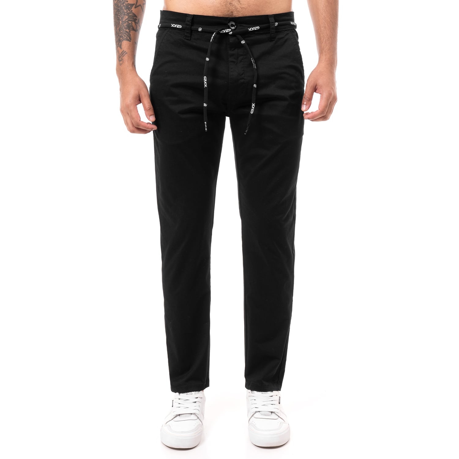 PANTALÓN HOMBRE GZUCK NEGRO SACKLER DRILL STRETCH - 1