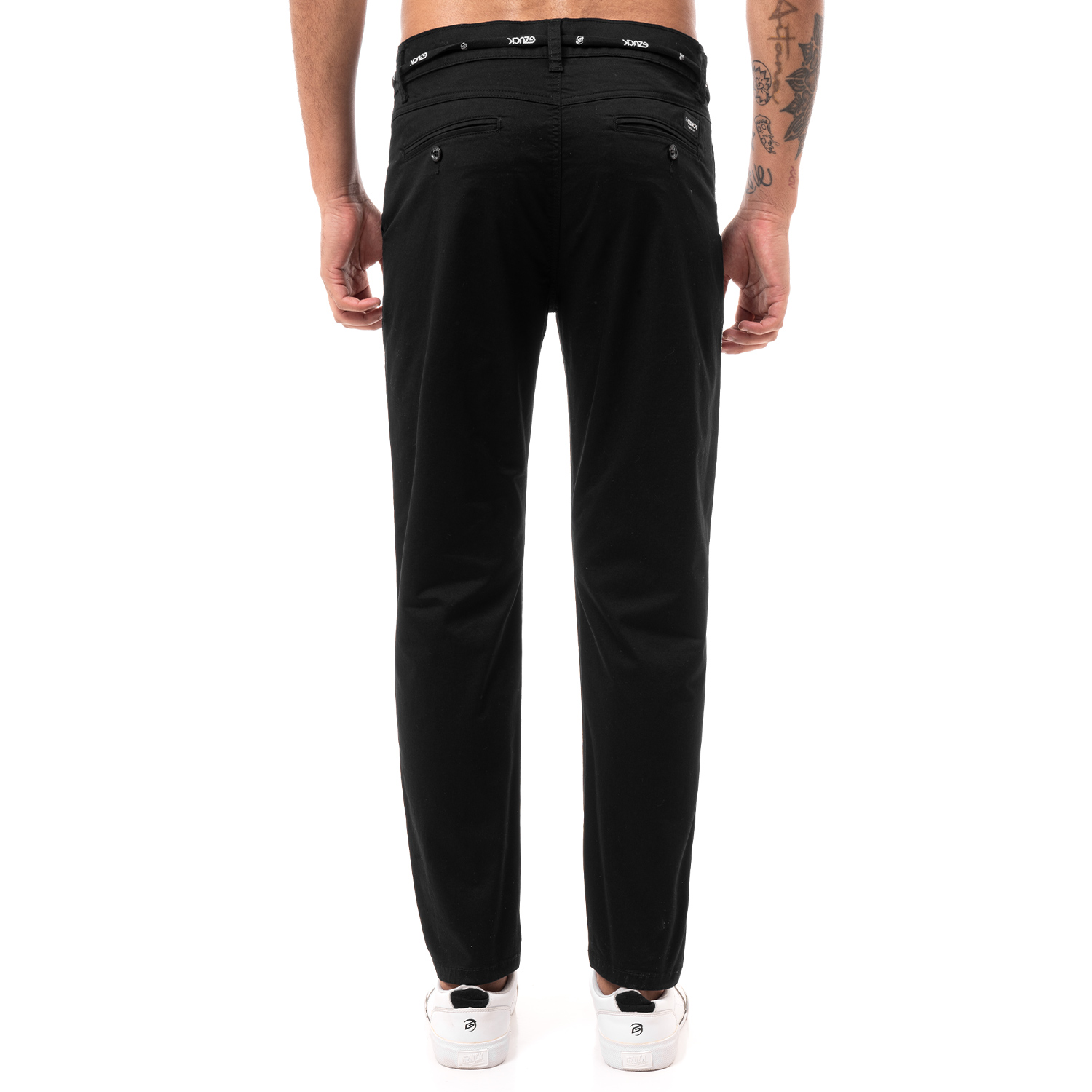 PANTALÓN HOMBRE GZUCK NEGRO SACKLER DRILL STRETCH - 3