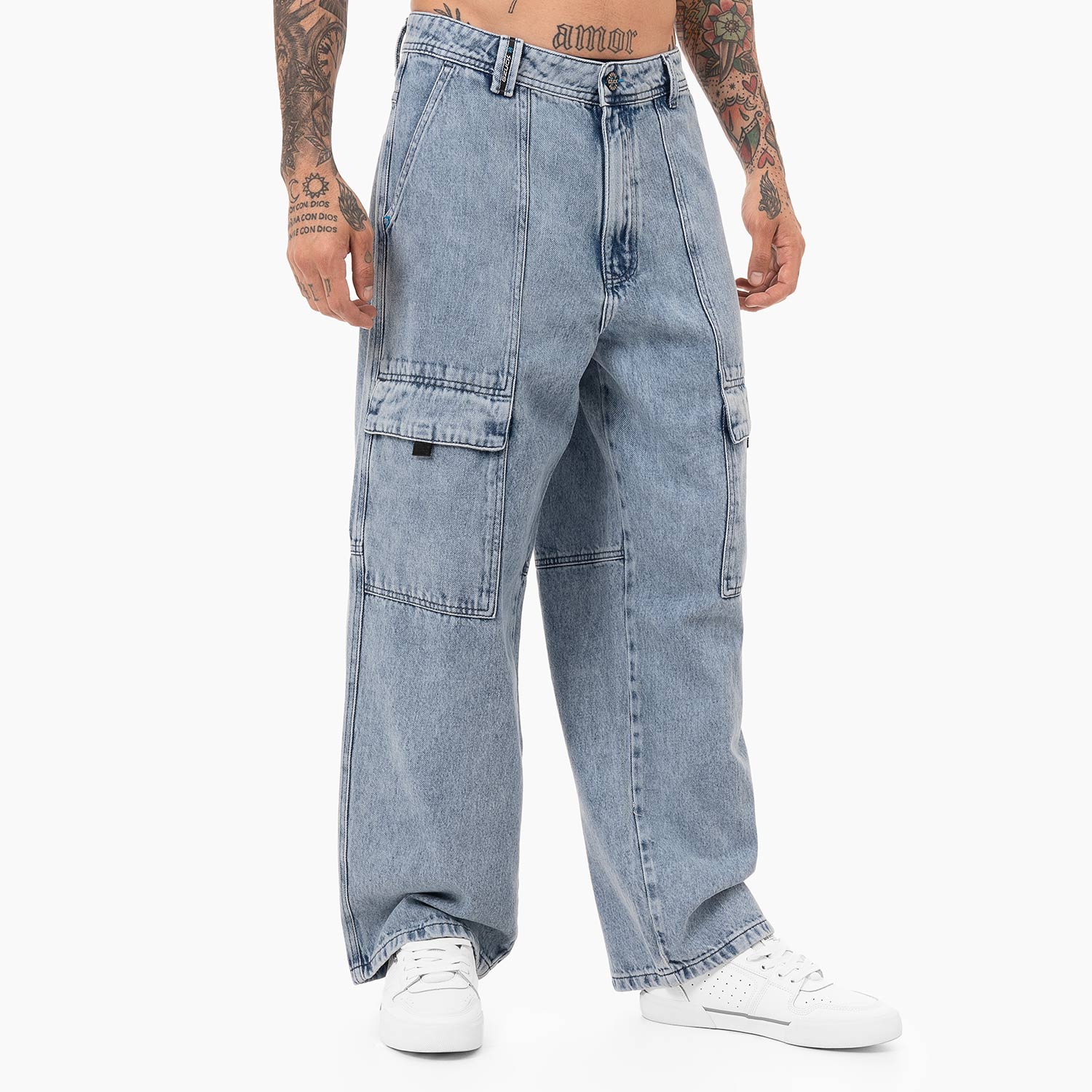 PANTALON HOMBRE GZUCK CELESTE BALKOZ CARGO DENIM - 2
