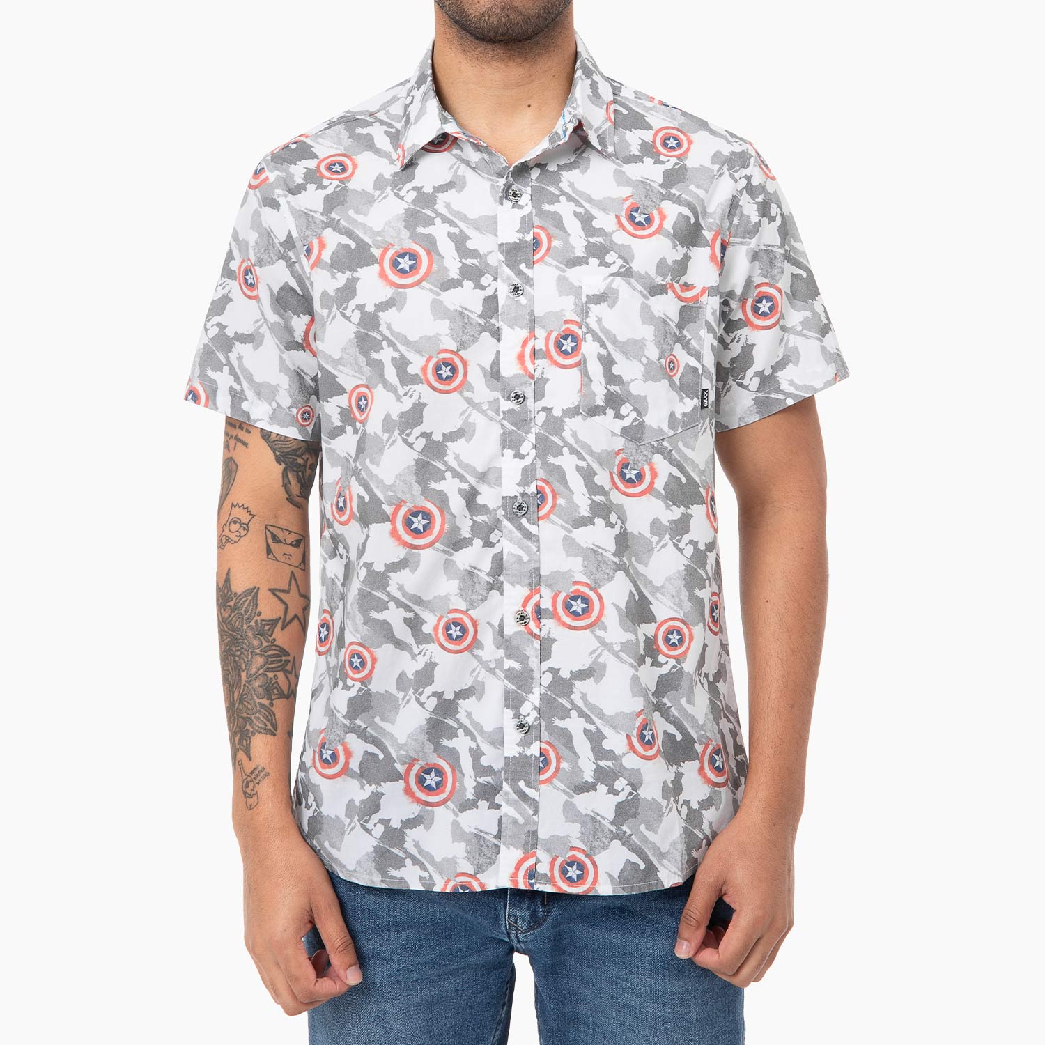 CAMISA POPELINA HOMBRE HODIE-MARVEL - 1