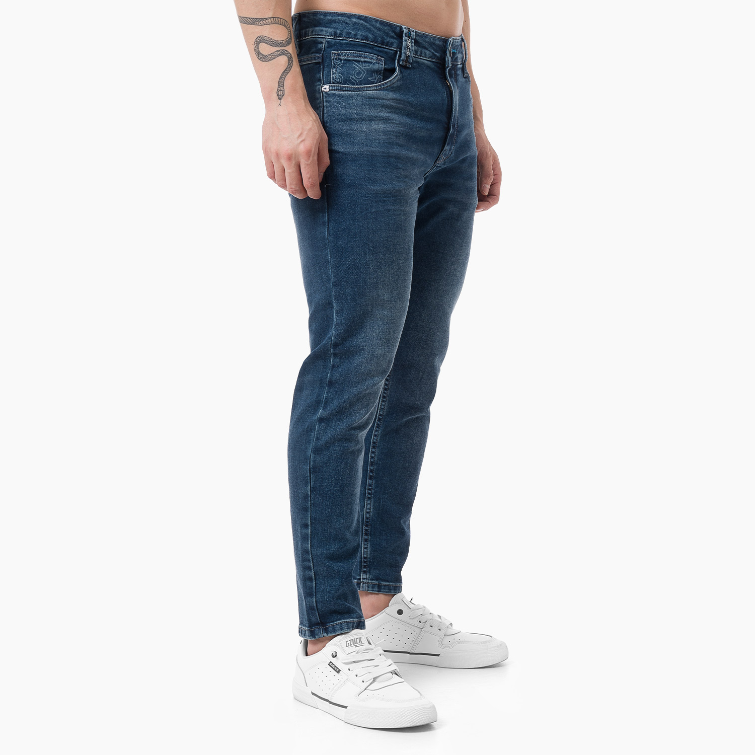 PANTALON DENIM STRETCH HOMBRE GJ - SERIE 201 - 2