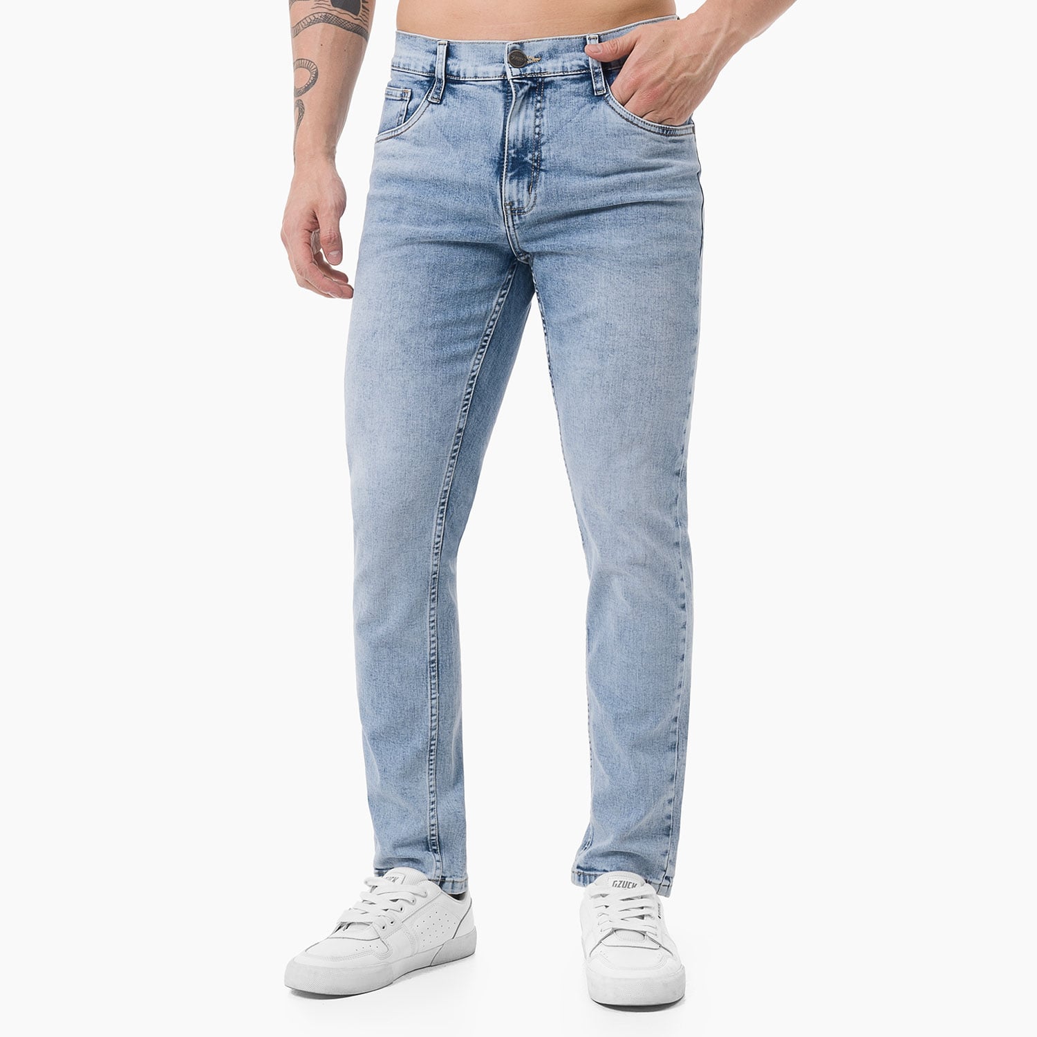 PANTALÓN JEAN DENIM STRETCH HOMBRE GZUCK NEW RHILOX - 1