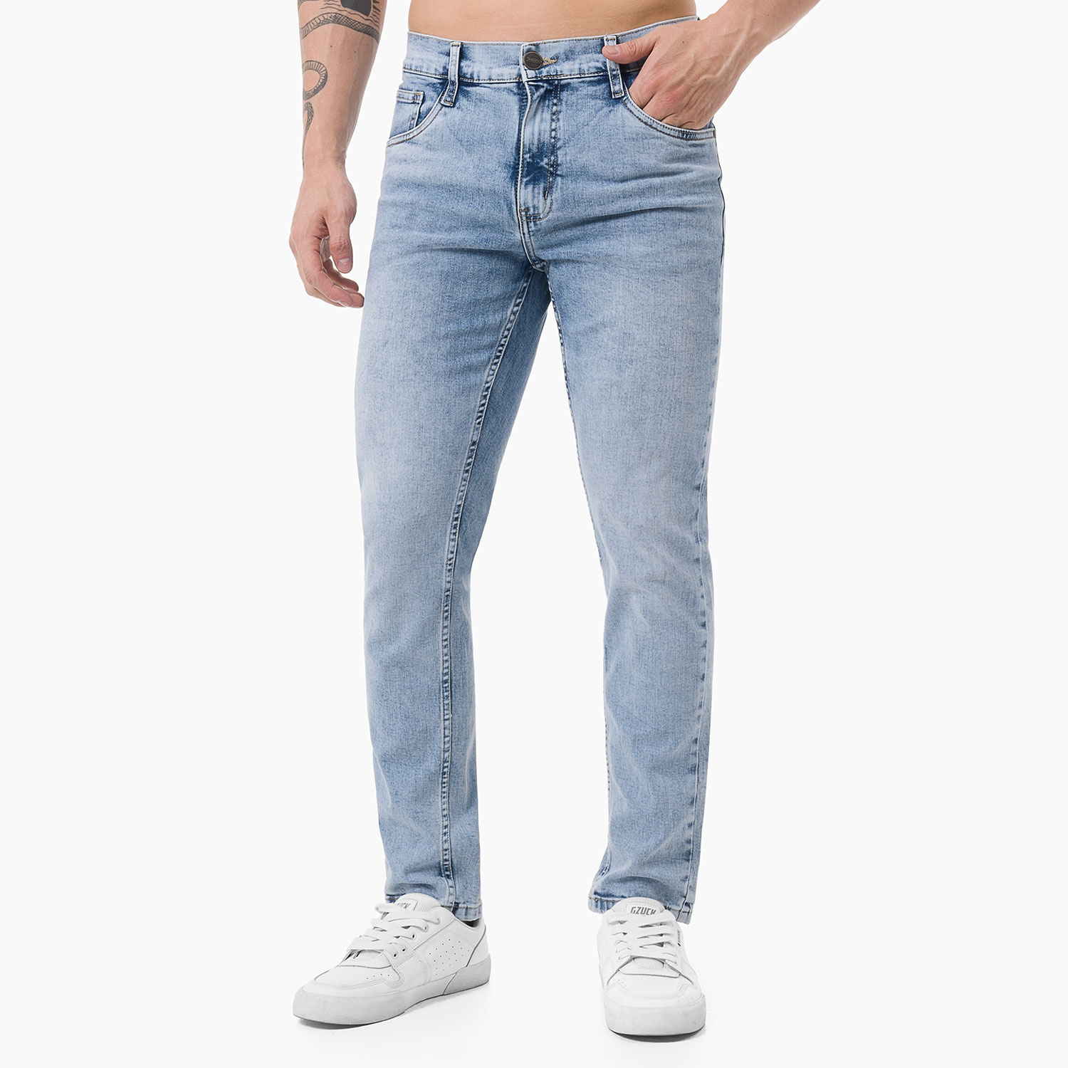 PANTALÓN JEAN DENIM STRETCH HOMBRE GZUCK NEW RHILOX - 1