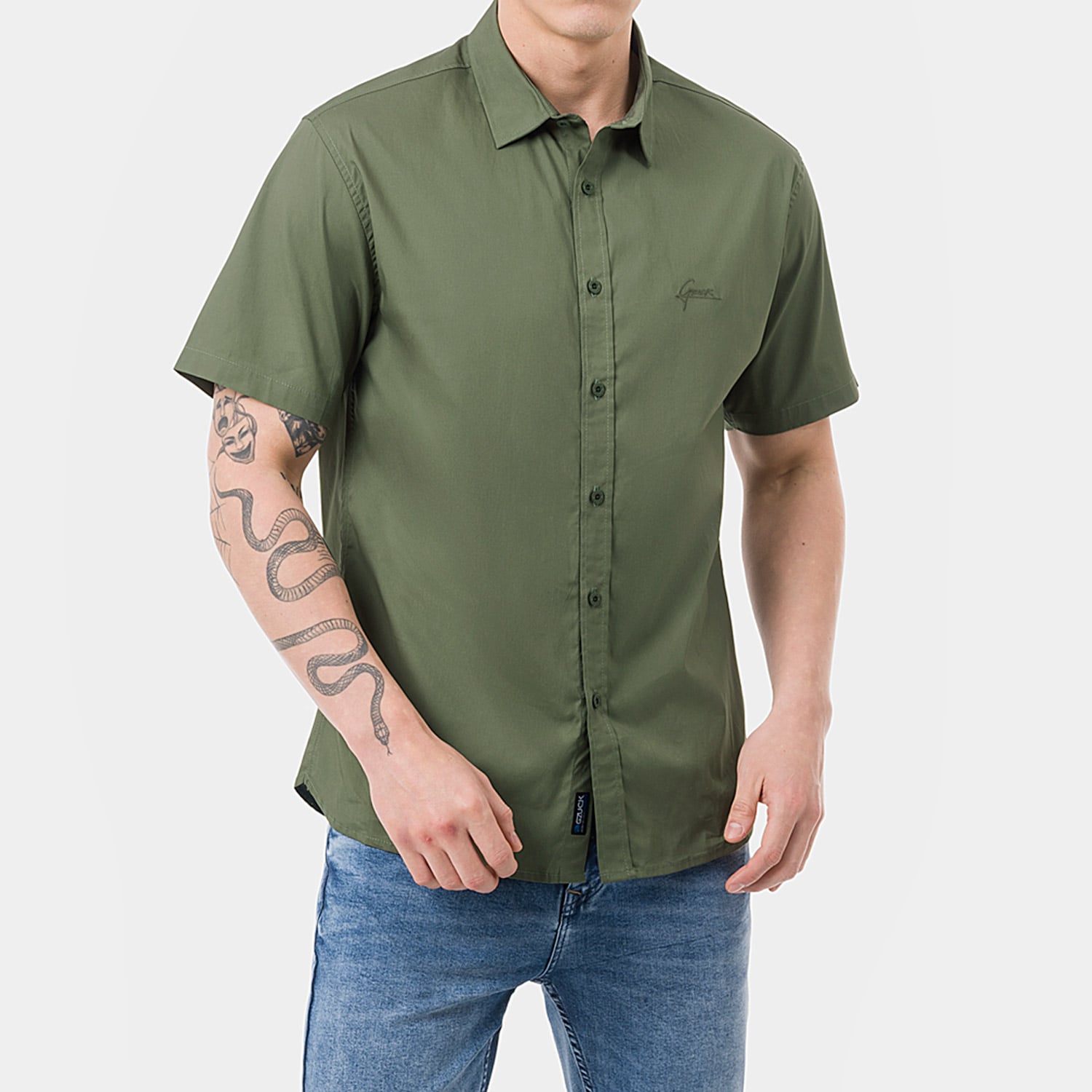 CAMISA POPELINA STRETCH HOMBRE GZUCK GREXON - 1