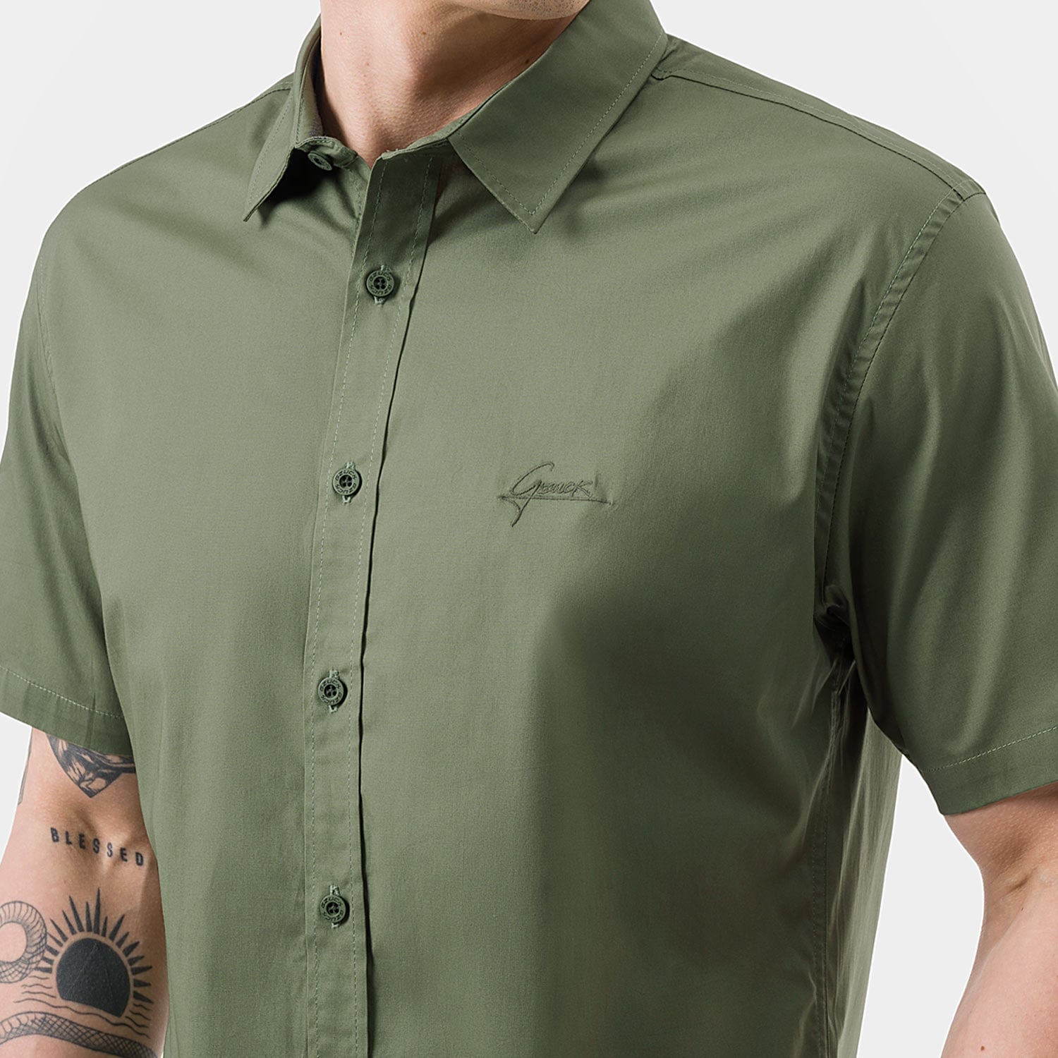 CAMISA POPELINA STRETCH HOMBRE GZUCK GREXON - 2
