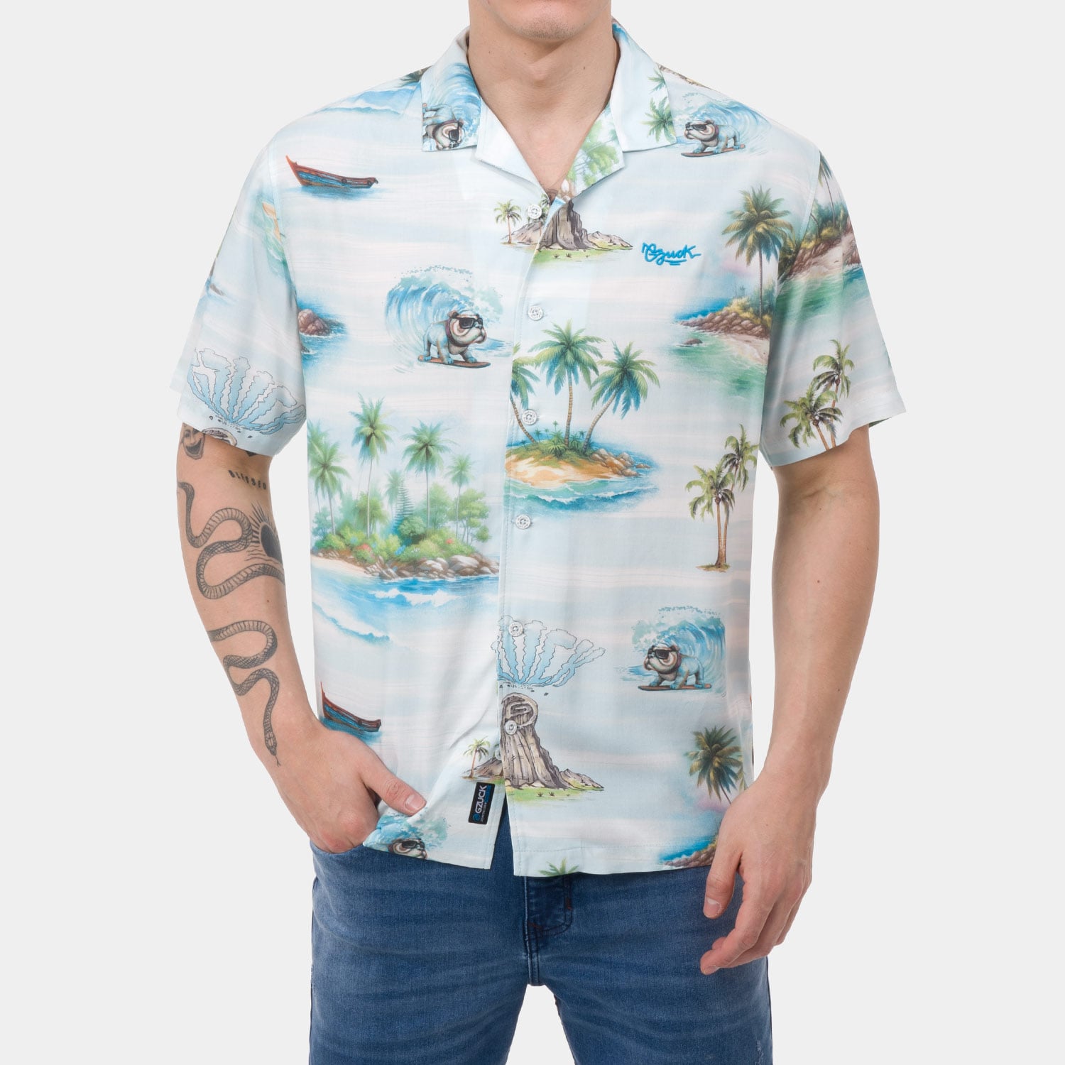 CAMISA POPELINA HOMBRE GZUCK TULMOT - 1