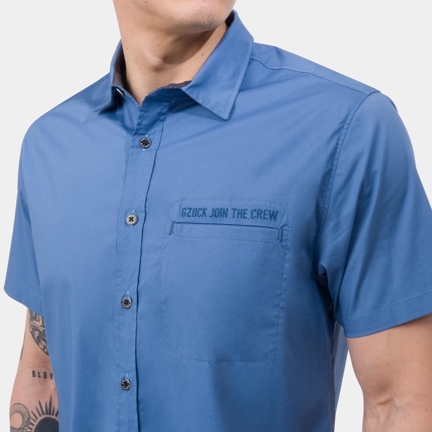 CAMISA POPELINA STRETCH HOMBRE GZUCK HAXER - 2