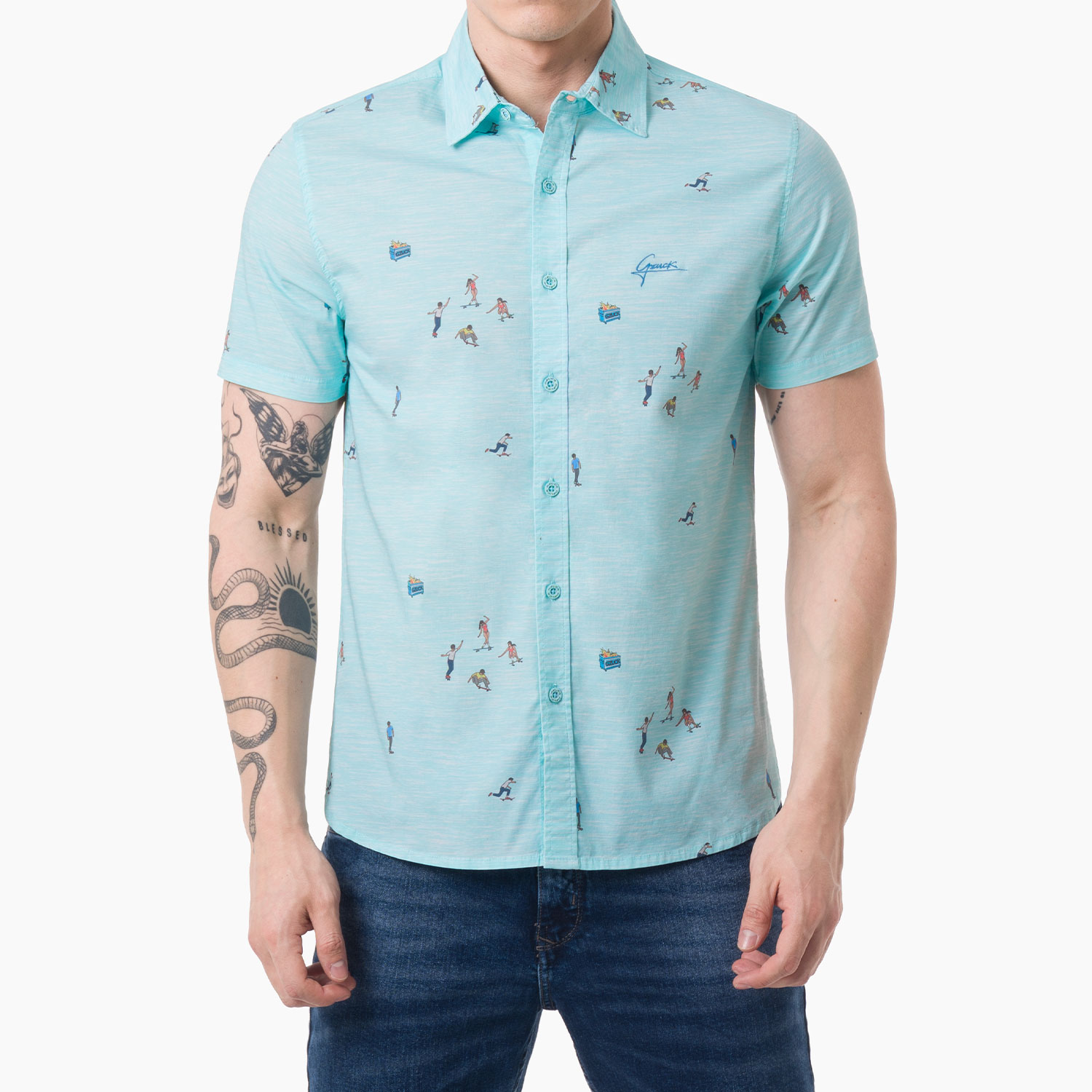 CAMISA POPELINA STRETCH HOMBRE GZUCK SKILLX - 1