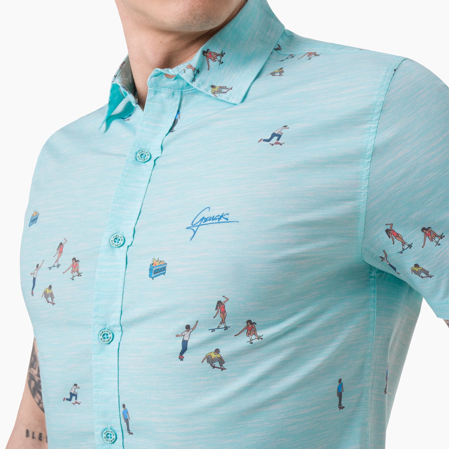 CAMISA POPELINA STRETCH HOMBRE GZUCK SKILLX - 2
