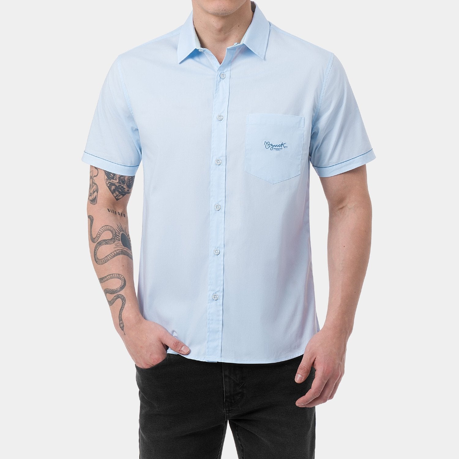 CAMISA POPELINA STRETCH HOMBRE GZUCK SUANT - 1