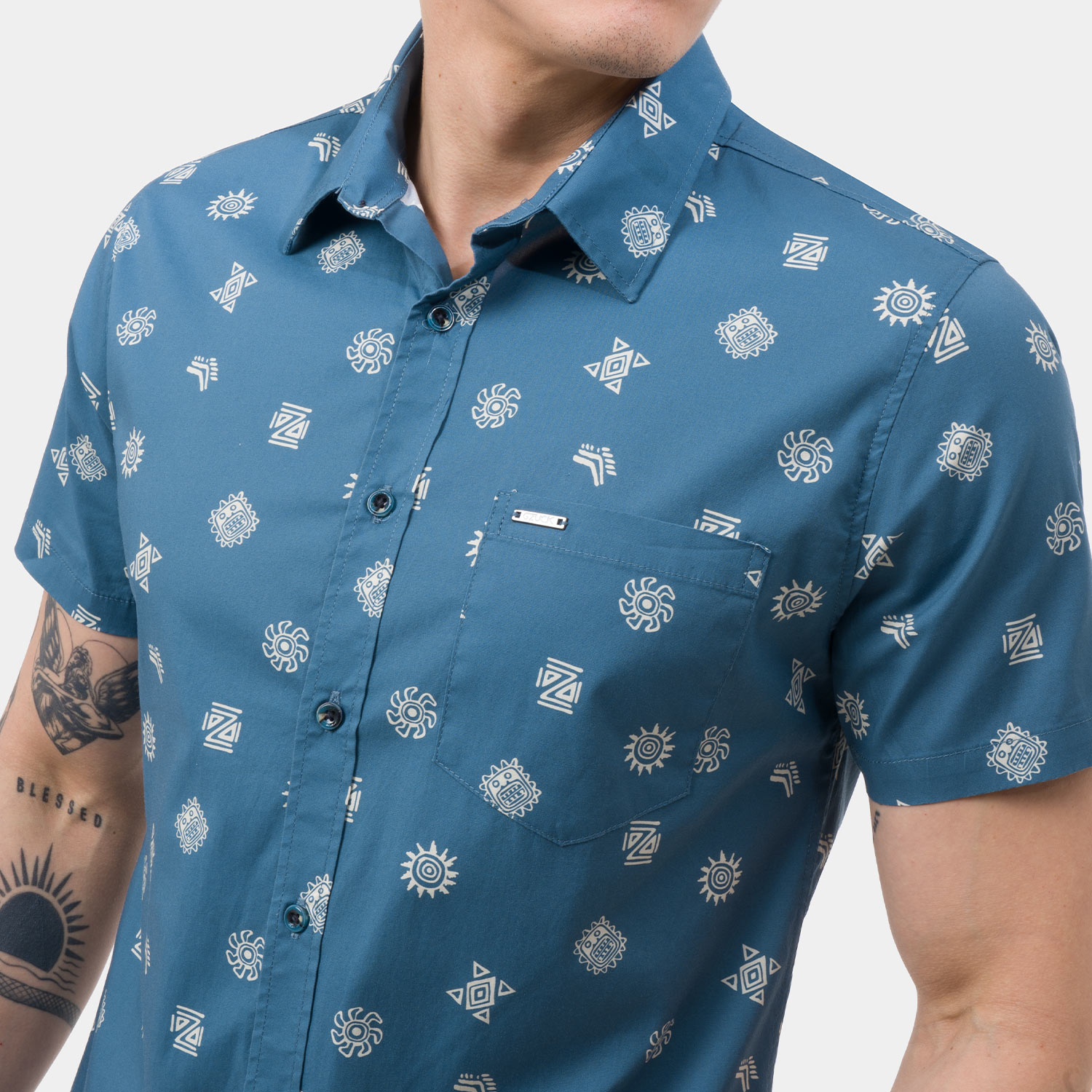 CAMISA POPELINA STRETCH HOMBRE GZUCK CULTURAL ICONS - 2