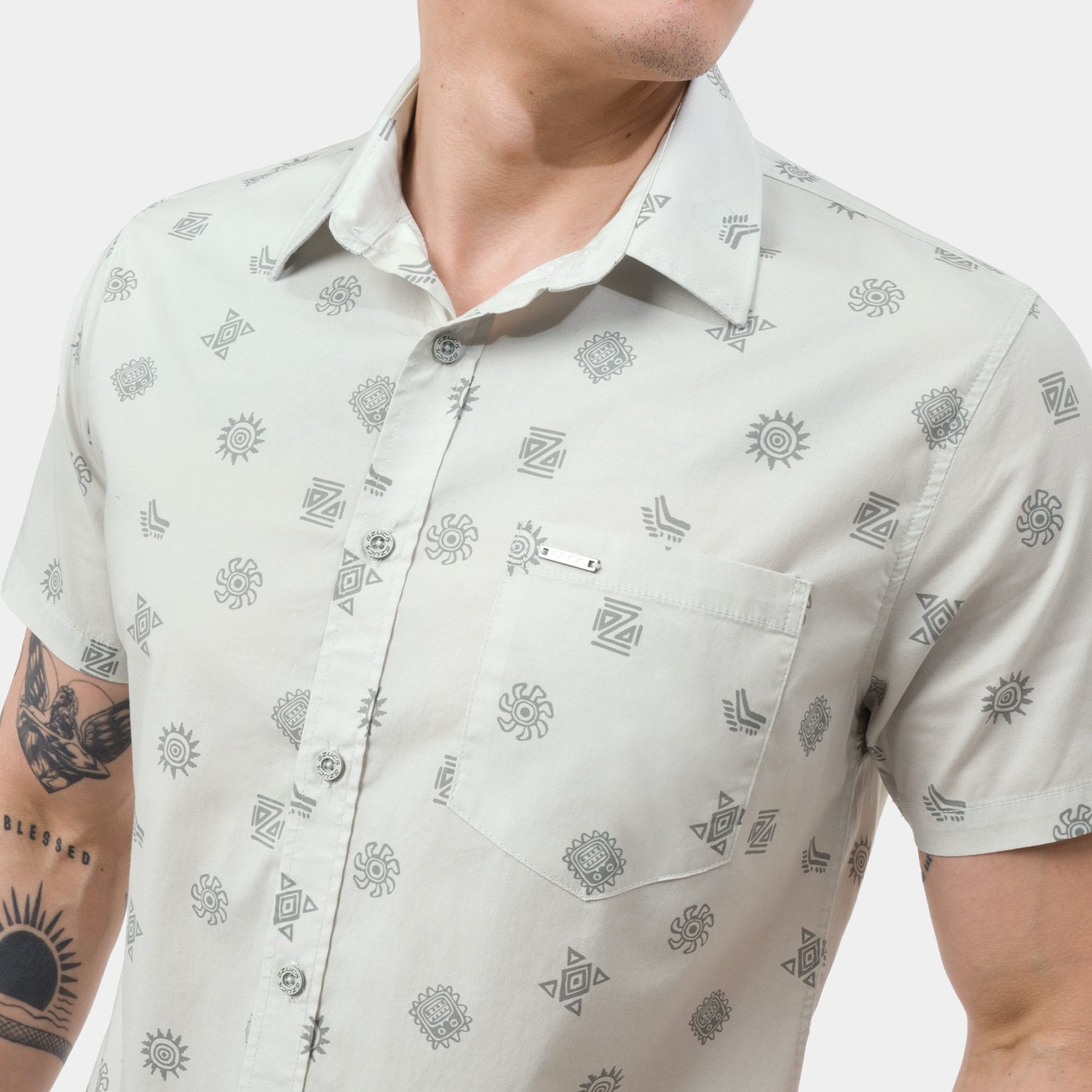 CAMISA POPELINA STRETCH HOMBRE GZUCK CULTURAL ICONS - 2