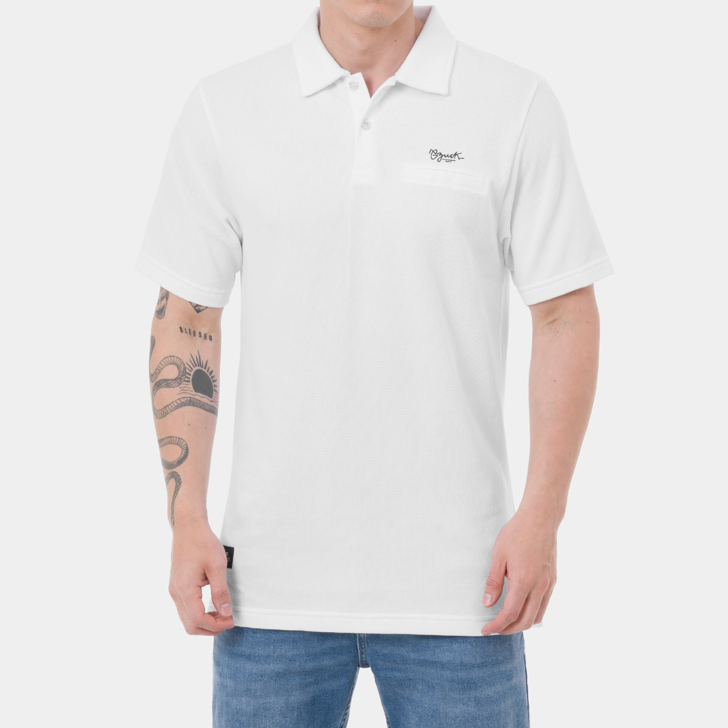 POLO BOX JERSEY JACQUARD HOMBRE GZUCK STROKKE - 1