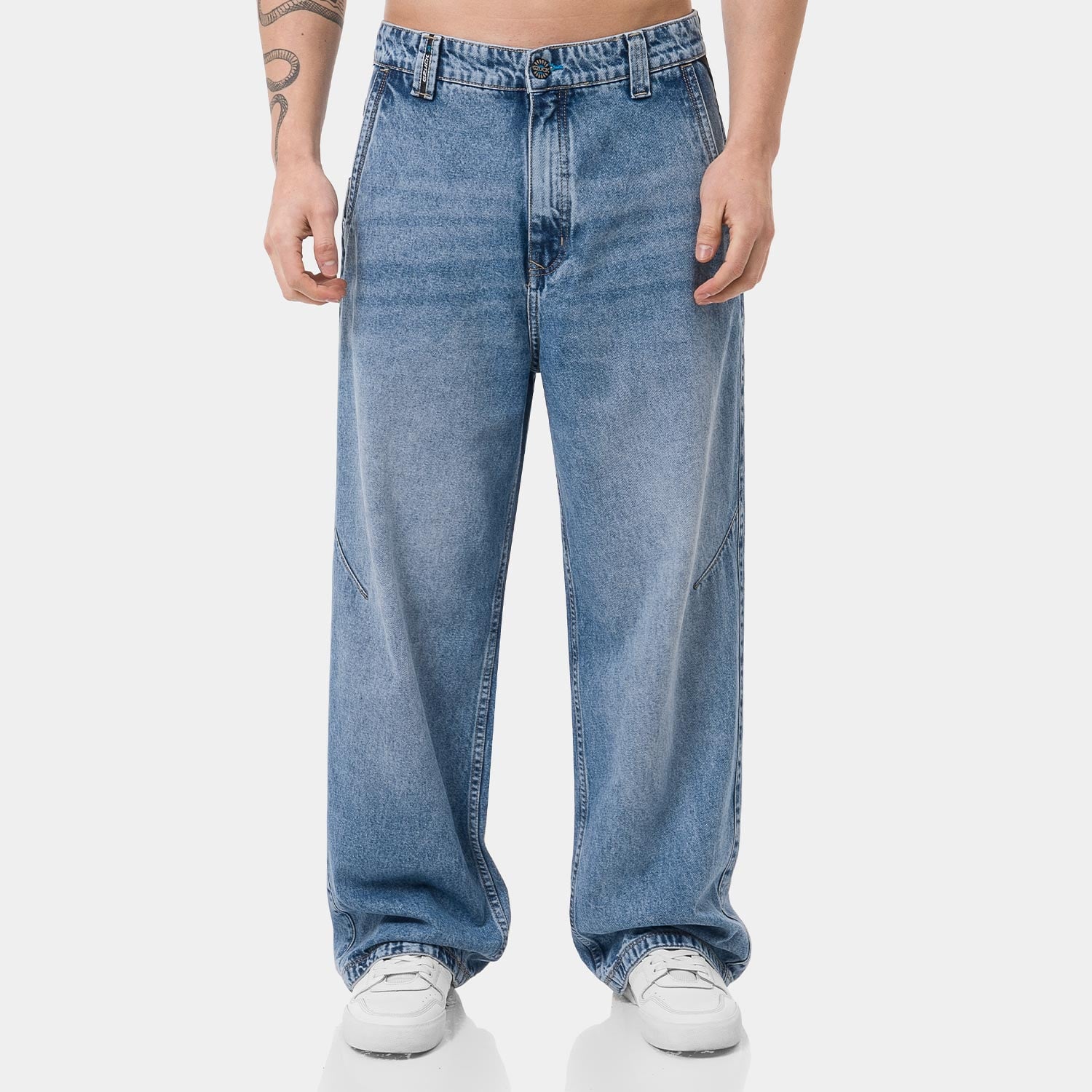 PANTALÓN JEAN DENIM HOMBRE GZUCK PORPUL - 1