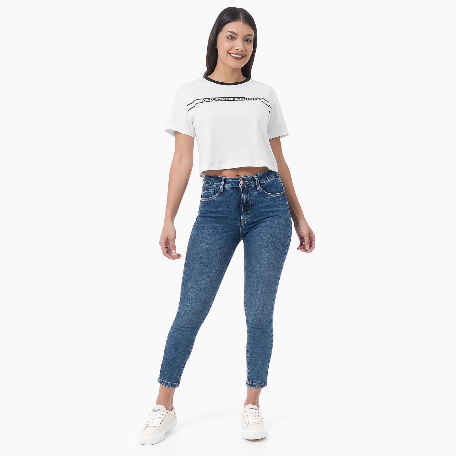 PANTALÓN JEAN PITILLO DENIM STRETCH MUJER GZUCK WHINDA - 1