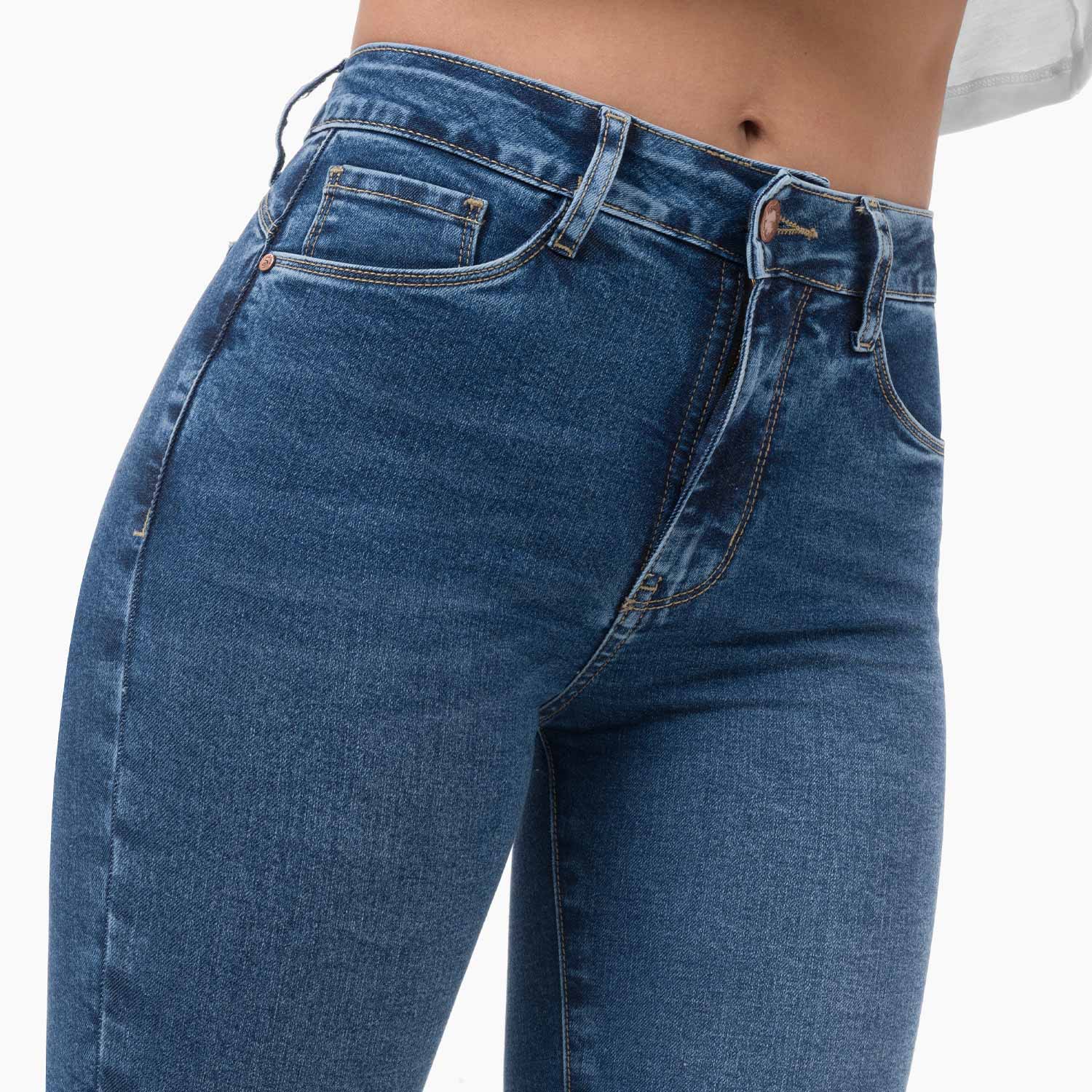 PANTALÓN JEAN PITILLO DENIM STRETCH MUJER GZUCK WHINDA - 4