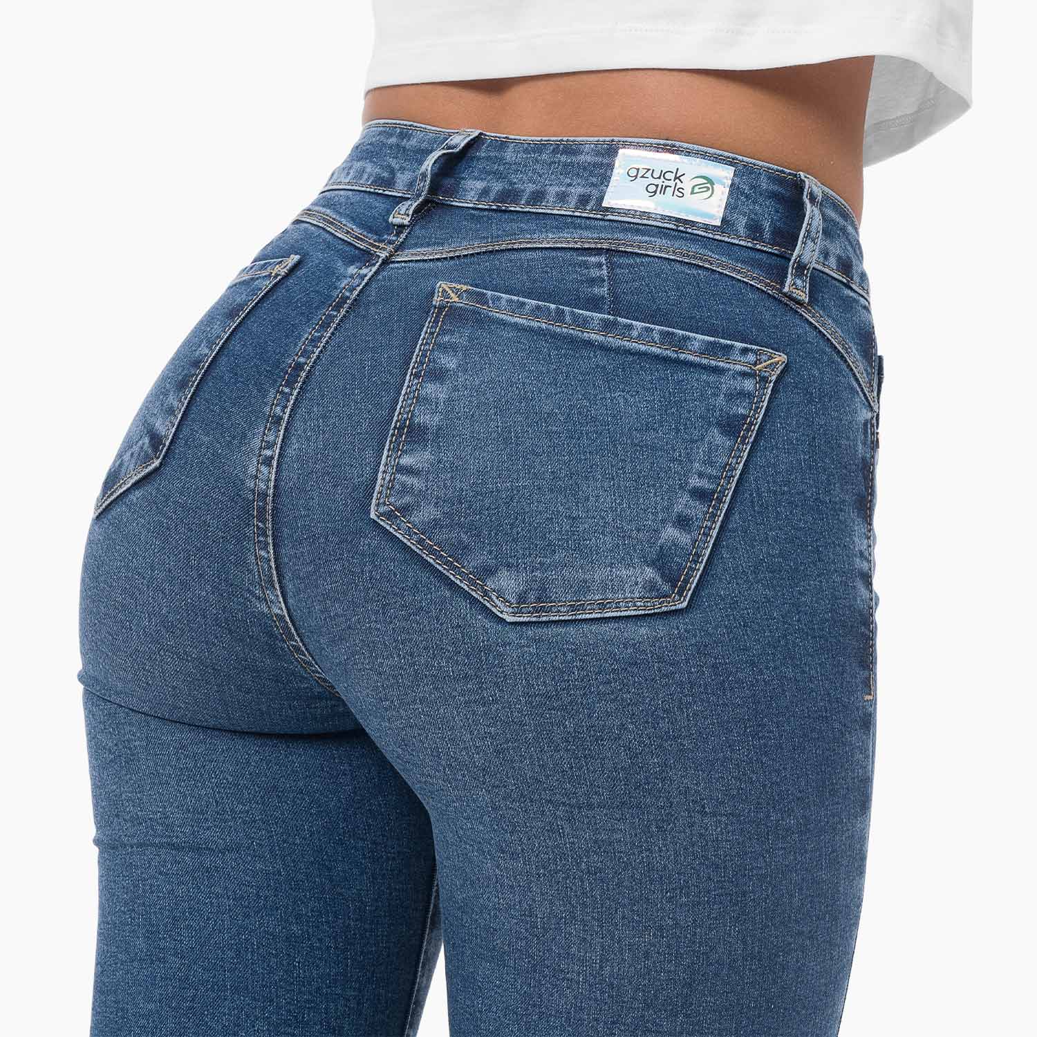 PANTALÓN JEAN PITILLO DENIM STRETCH MUJER GZUCK WHINDA - 5