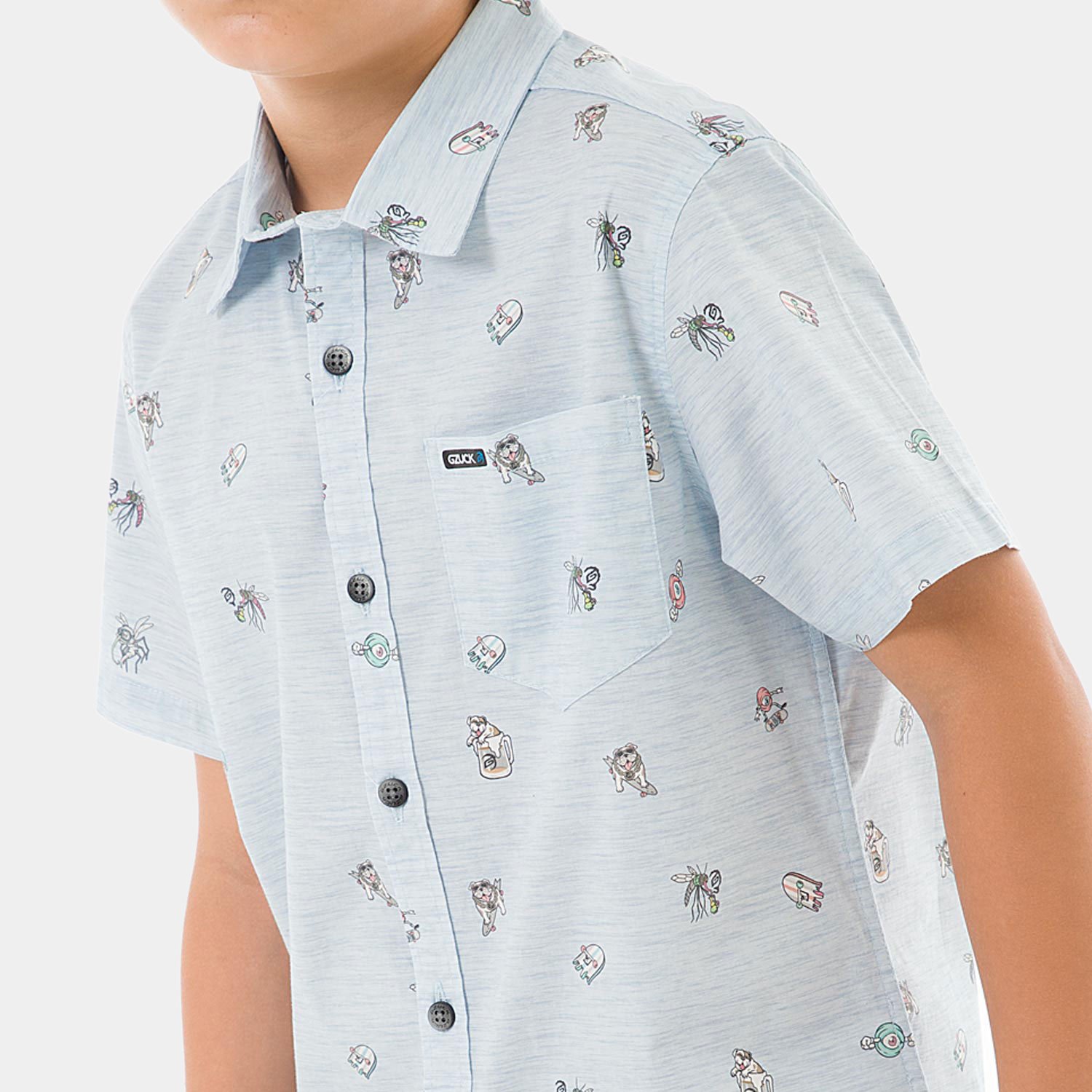 CAMISA POPELINA STRETCH NIÑO GZUCK DOCKLES KIDS - 2