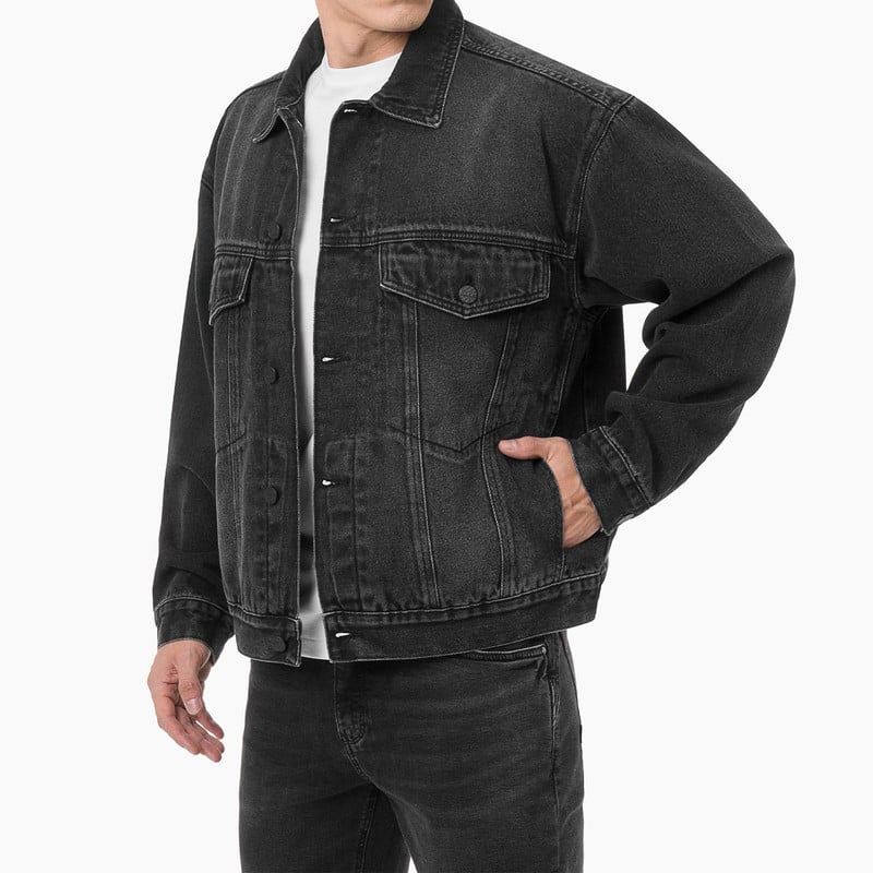 CASACA LARXO DENIM HOMBRE - 3