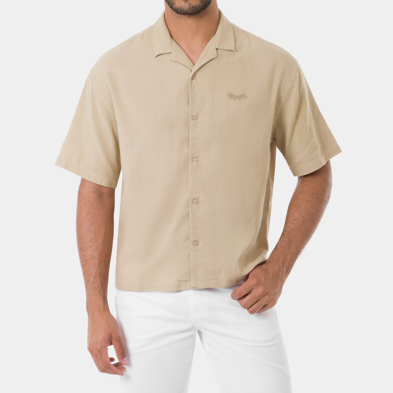 CAMISA RESORT BOXKLE LINO HOMBRE - 1