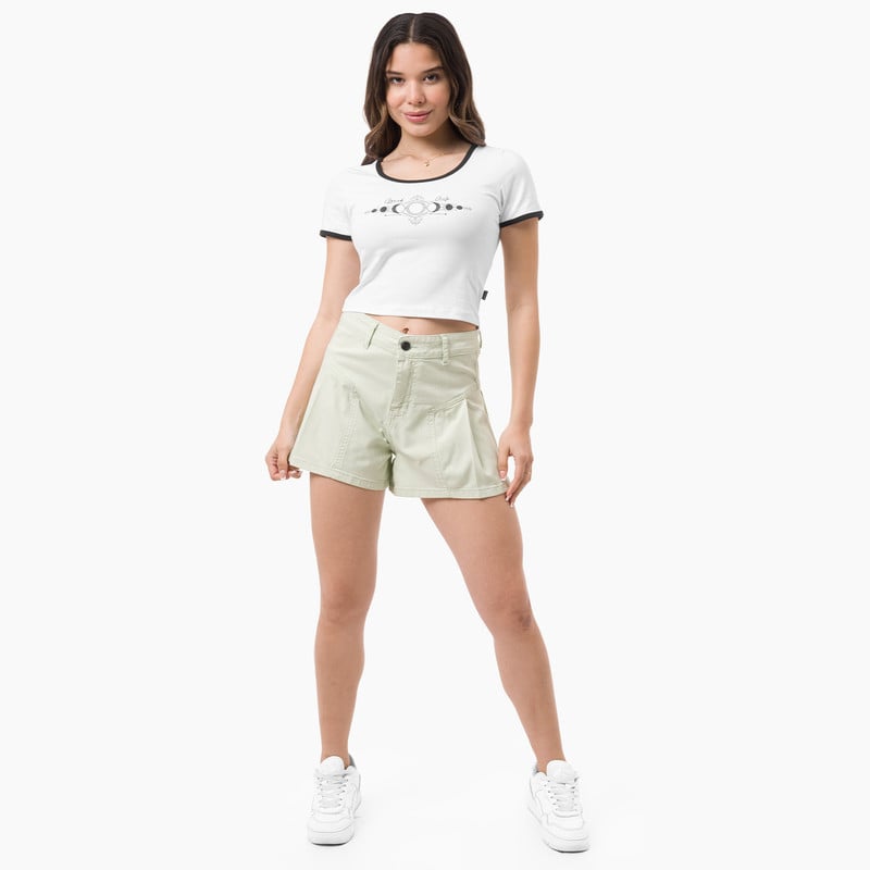SHORTS SHORT JAHZARA DRILL STRETCH MUJER - 1