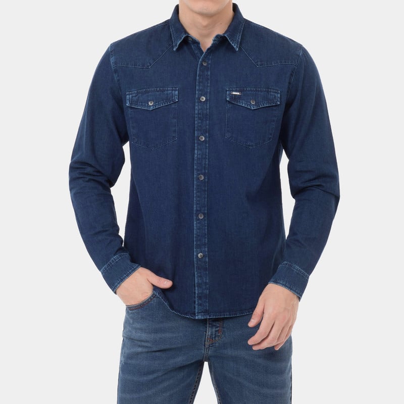 CAMISA DENIM HOMBRE LACOX - 1
