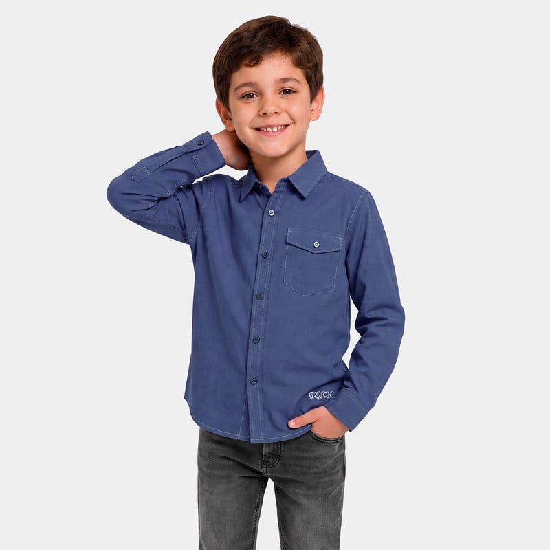 CAMISA POPELINA NIÑO DERAM KIDS - 1