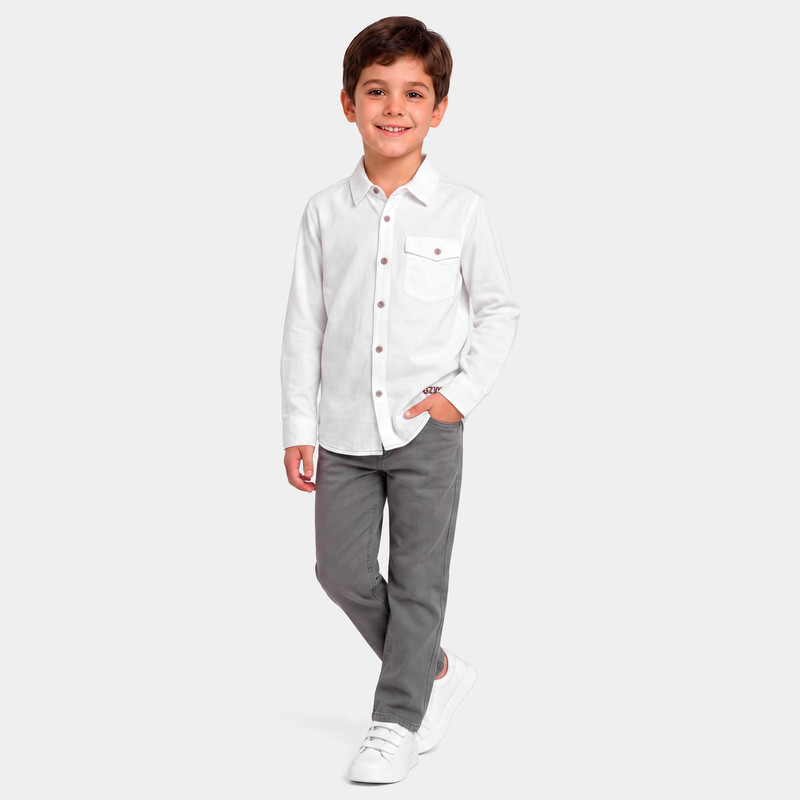CAMISA POPELINA NIÑO DERAM KIDS - 2