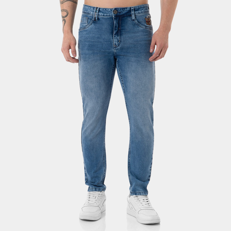 PANTALON DENIM STRETCH HOMBRE GJ SERIE - 303 - 1