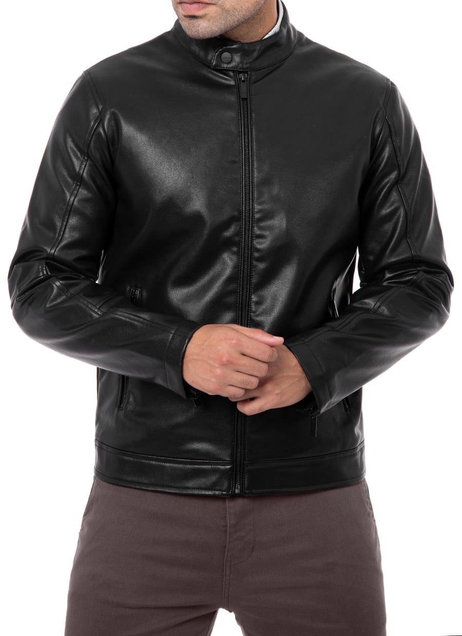 Cuero Casacas De Tela Para Hombres Cuero Sintético Chamarras De Piel Con Tela Chaquetas De Cuero Sintético Para  Mujer
