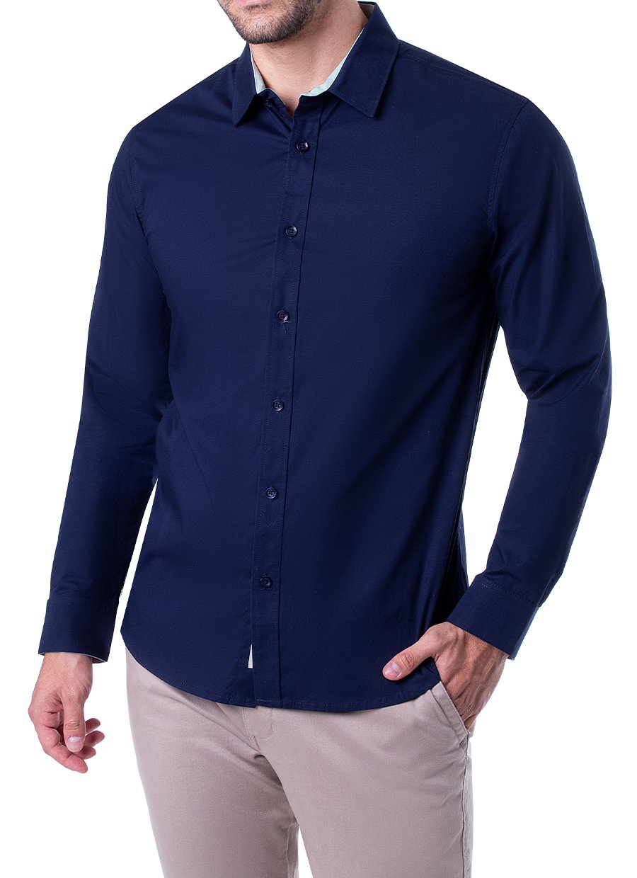 CAMISA CLASICO POPELINA STRETCH CABALLERO PAULINO ML 3 - 2