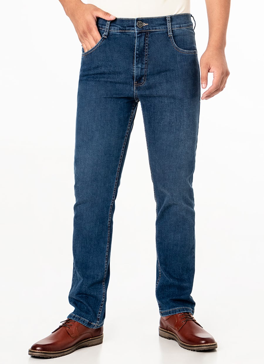 PANTALÓN RECTO HOMBRE NORTON BENRRU STRETCH DENIM - 1