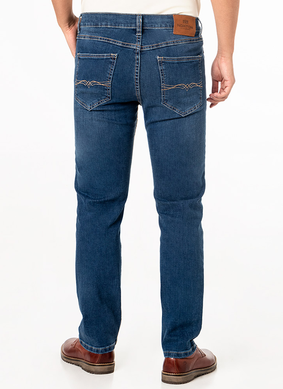 PANTALÓN RECTO HOMBRE NORTON BENRRU STRETCH DENIM - 3
