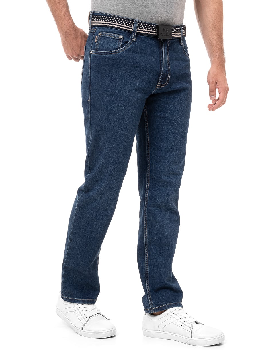 PANTALÓN RECTO HOMBRE NORTON BENRRU STRETCH DENIM - 3