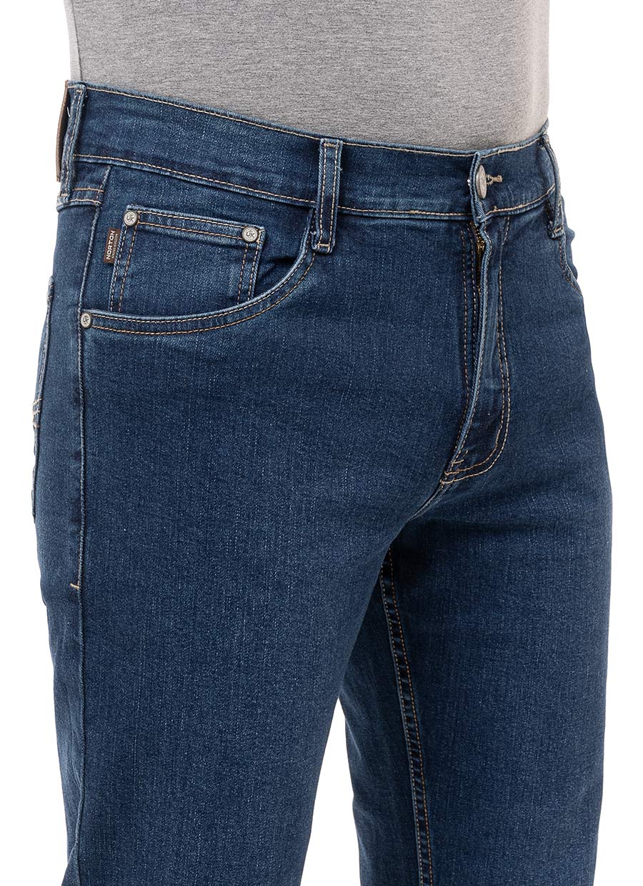 PANTALÓN RECTO HOMBRE NORTON BENRRU STRETCH DENIM - 5
