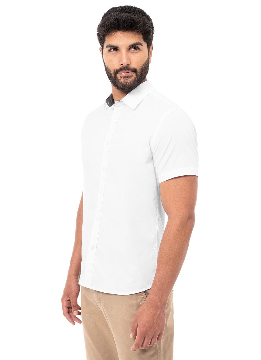 CAMISA CLASICO POPELINA STRETCH CABALLERO PAULINO 4 MC - 2
